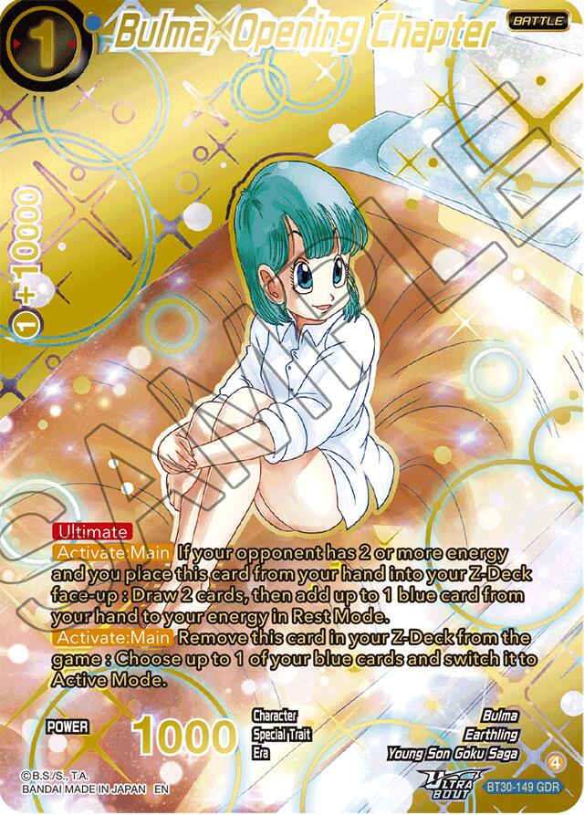 Bulma, Opening Chapter (GDR) (BT30-149) [Three Glorious Fighters] | Total Play