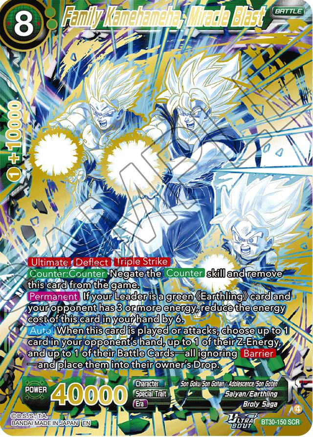 Family Kamehameha, Miracle Blast (SCR) (BT30-150) [Three Glorious Fighters] | Total Play