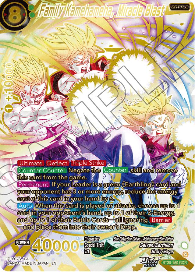 Family Kamehameha, Miracle Blast (GDR) (BT30-150) [Three Glorious Fighters] | Total Play