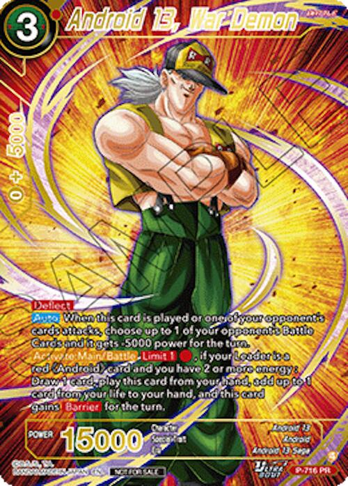 Android 13, War Demon (Gold-Stamped) (P-716) [Promotion Cards] | Total Play