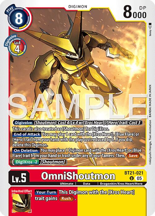 OmniShoutmon [BT21-021] (Reprint) [Advanced Booster Digimon Generation] | Total Play