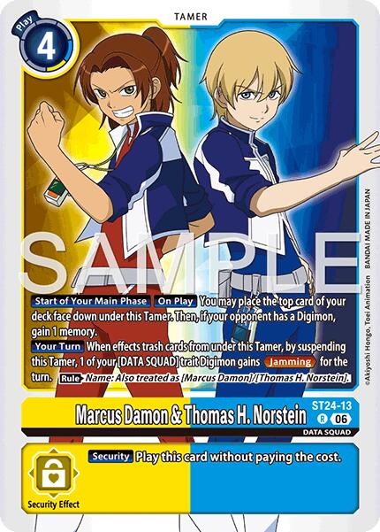Marcus Damon & Thomas H. Norstein [ST24-13] [Starter Deck: Data Squad] | Total Play