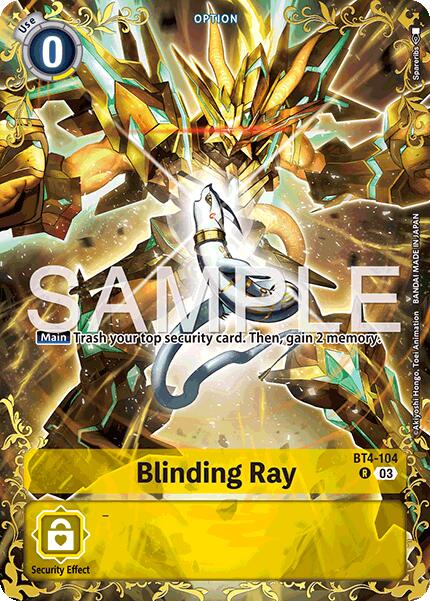 Blinding Ray [BT4-104] (Alternate Art) [Dual Revolution] | Total Play