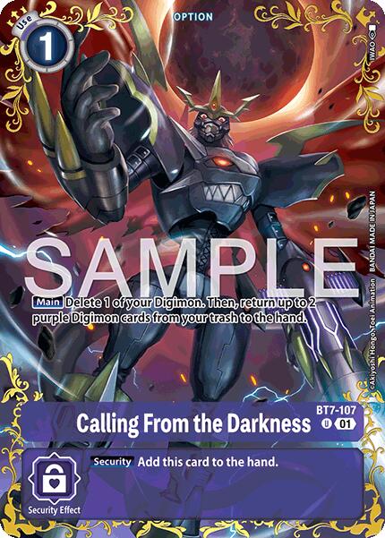 Calling From the Darkness [BT7-107] (Alternate Art) [Dual Revolution] | Total Play