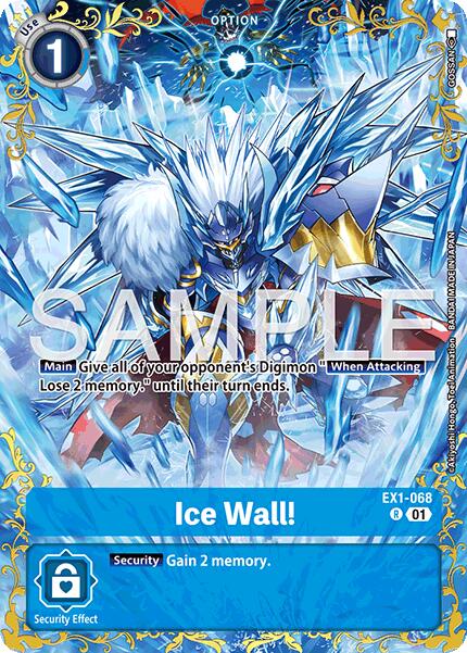 Ice Wall! [EX1-068] (Alternate Art) [Dual Revolution] | Total Play