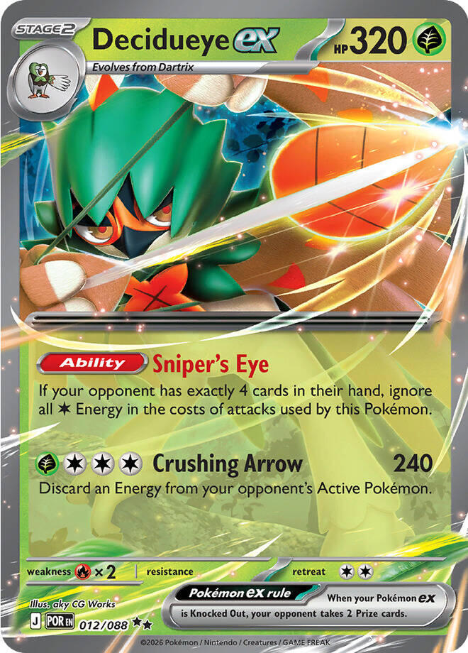 Decidueye ex (012/088) [Mega Evolution: Perfect Order] | Total Play