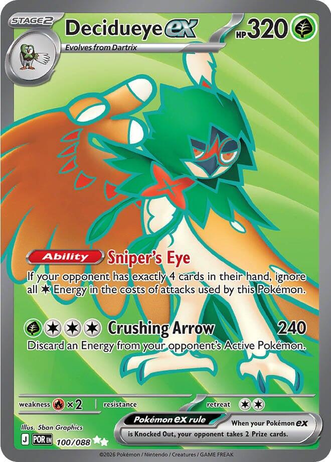 Decidueye ex (100/088) [Mega Evolution: Perfect Order] | Total Play
