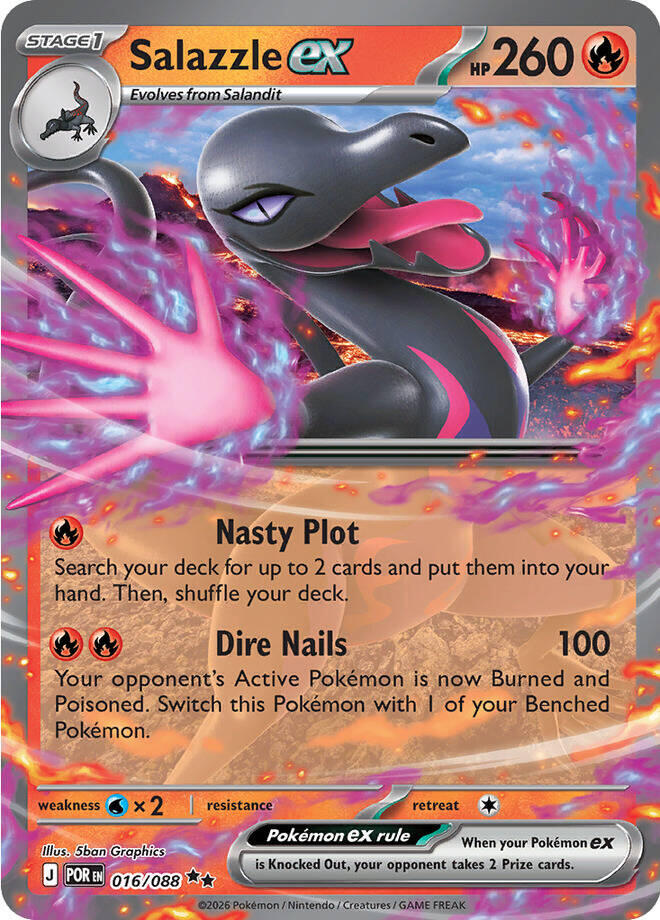 Salazzle ex (016/088) [Mega Evolution: Perfect Order] | Total Play