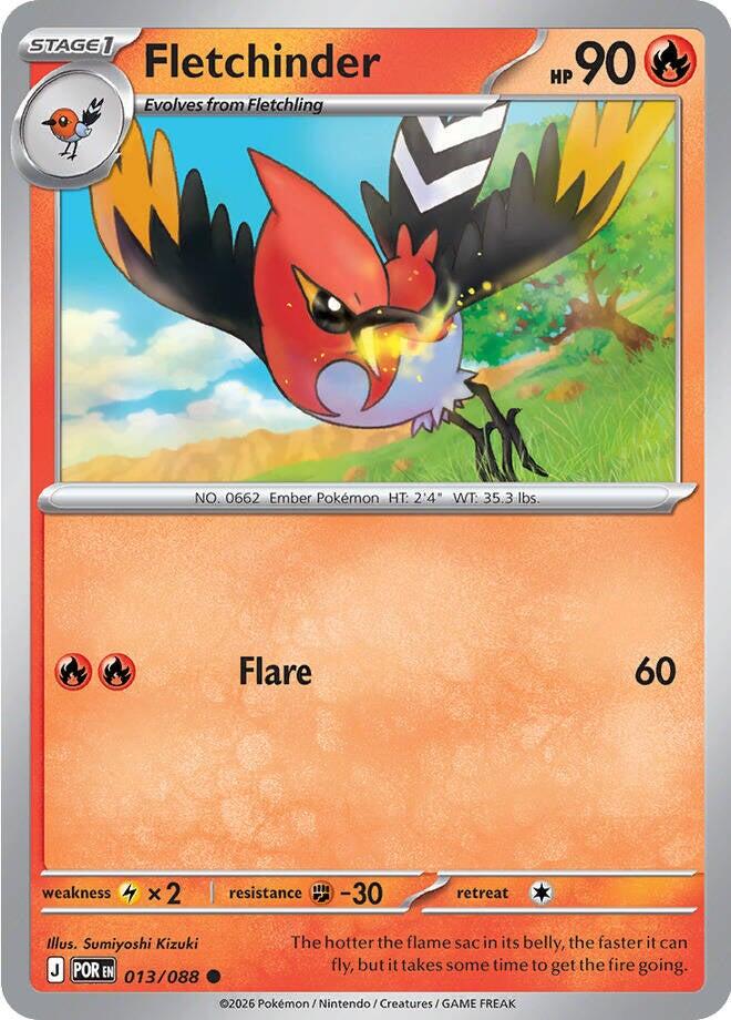Fletchinder (013/088) [Mega Evolution: Perfect Order] | Total Play