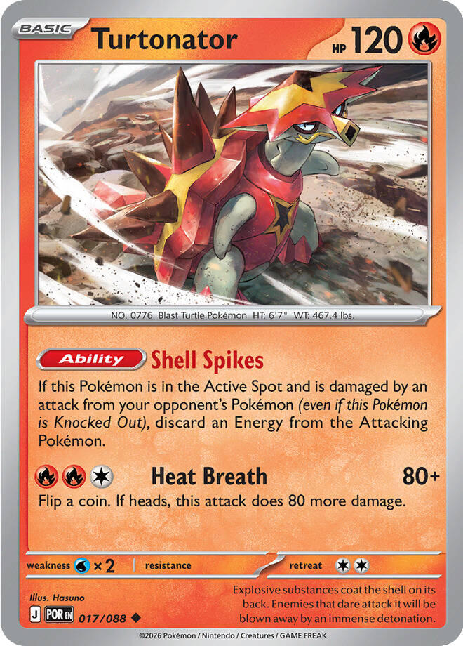 Turtonator (017/088) [Mega Evolution: Perfect Order] | Total Play