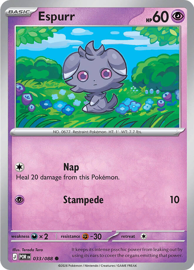Espurr (033/088) [Mega Evolution: Perfect Order] | Total Play