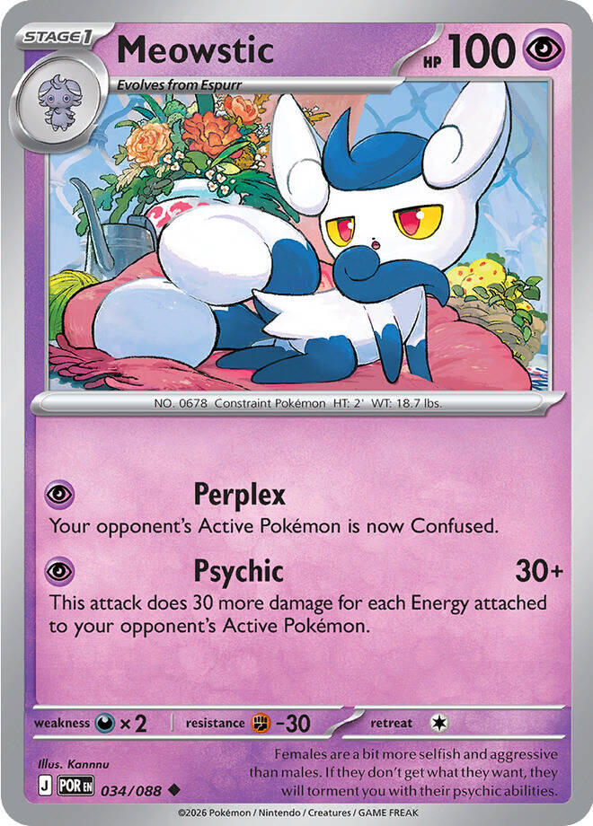 Meowstic (034/088) [Mega Evolution: Perfect Order] | Total Play