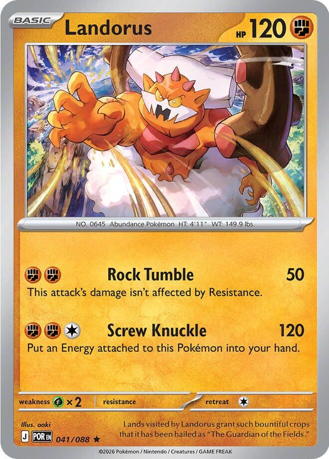 Landorus (041/088) (Deck Exclusive) [Mega Evolution: Perfect Order] | Total Play