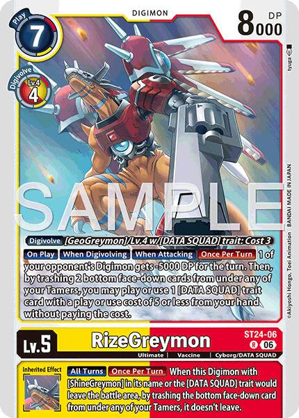 RizeGreymon [ST24-06] [Starter Deck: Data Squad] | Total Play