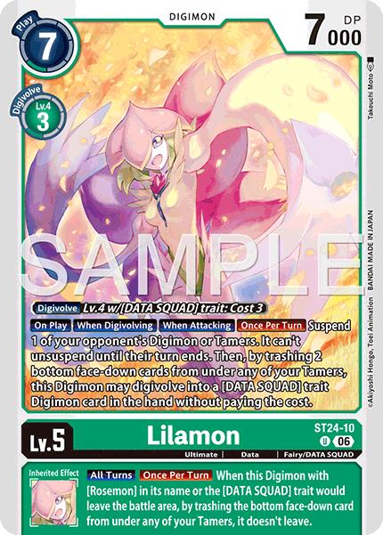 Lilamon [ST24-10] [Starter Deck: Data Squad] | Total Play