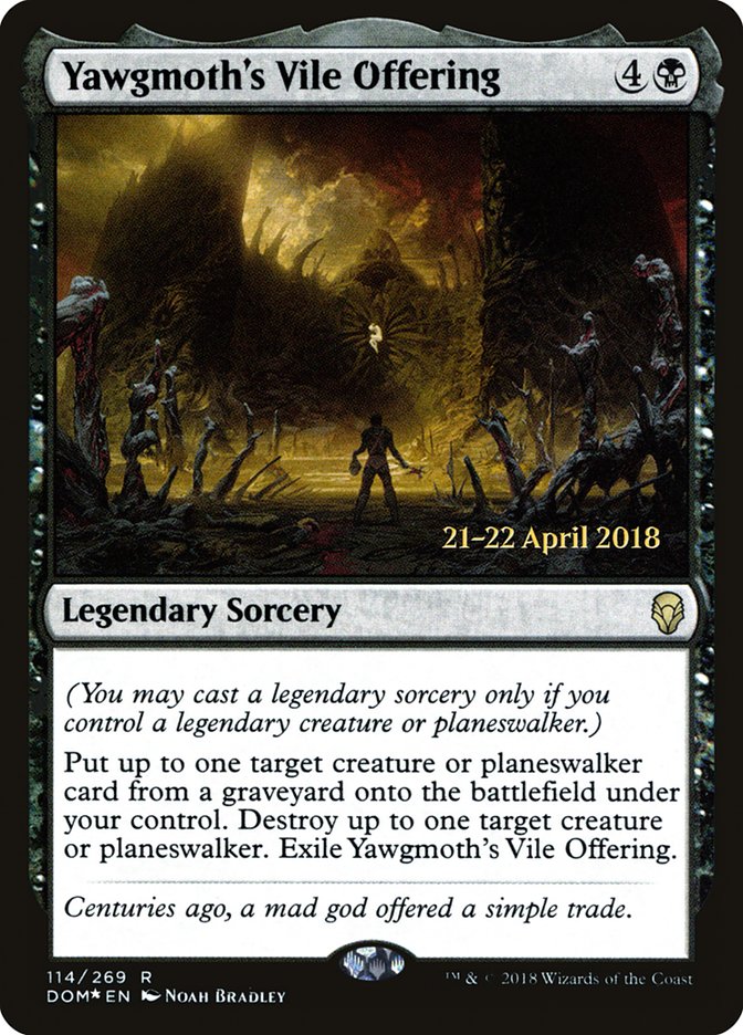 Yawgmoth's Vile Offering [Dominaria Prerelease Promos] | Total Play
