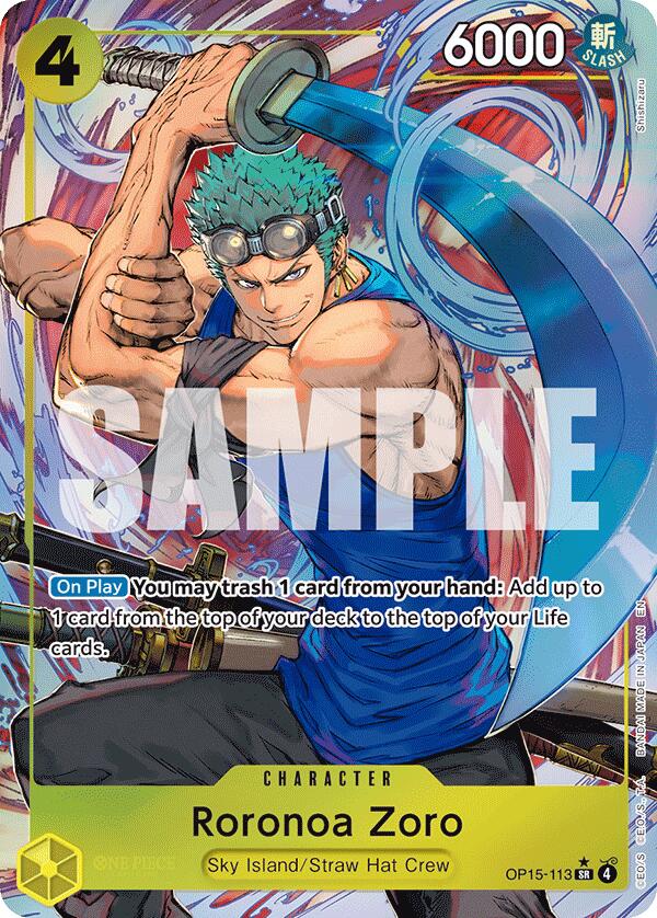 Roronoa Zoro (Alternate Art) [Adventure on Kami's Island] | Total Play