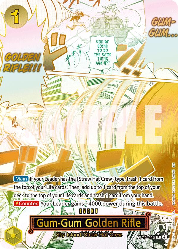 Gum-Gum Golden Rifle (Alternate Art) [Adventure on Kami's Island] | Total Play