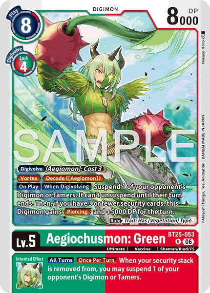 Aegiochusmon: Green [BT25-053] [Dual Revolution] | Total Play