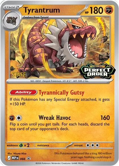 Tyrantrum (066) [Staff] [Mega Evolution Promo] | Total Play