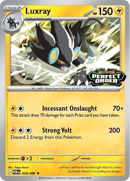 Luxray (028/088) (Perfect Order Stamped) [Miscellaneous Cards] | Total Play
