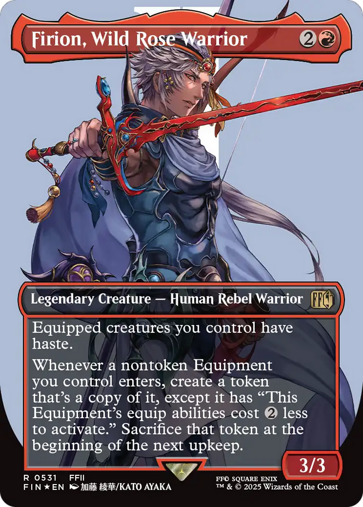 Firion, Wild Rose Warrior (Borderless) (Surge Foil) [FINAL FANTASY] | Total Play