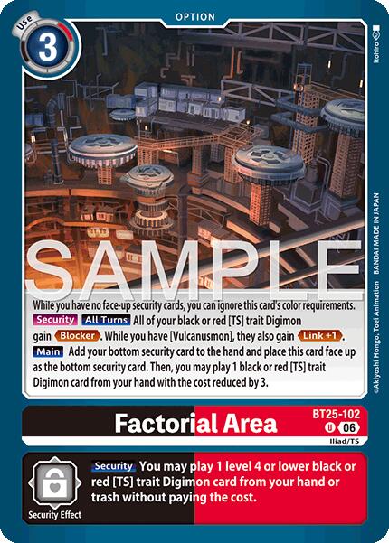 Factorial Area [BT25-102] [Dual Revolution] | Total Play