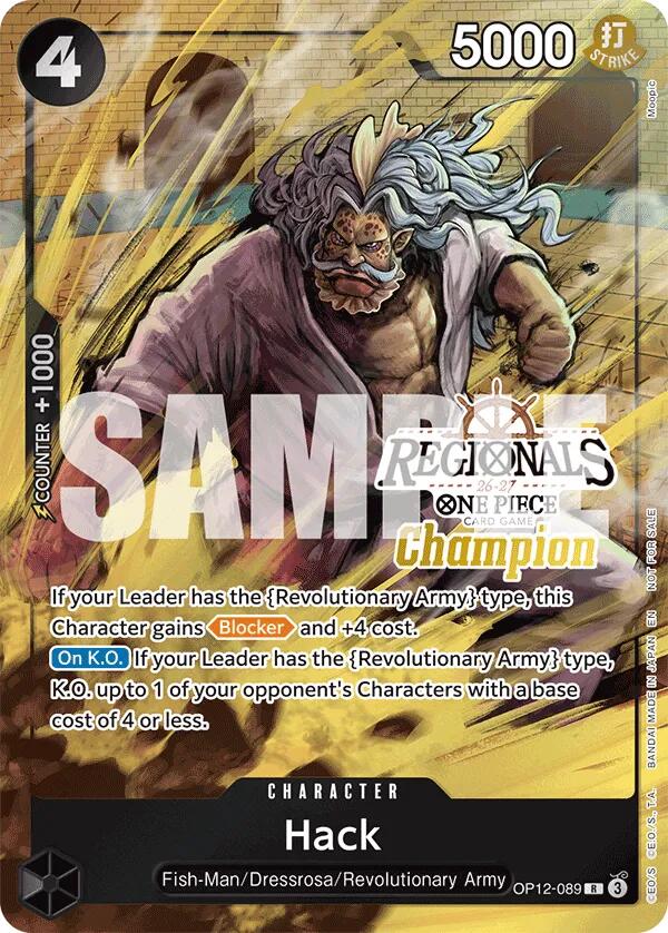 Hack (Regionals Champion Card Set 26-27) [One Piece Promotion Cards] | Total Play