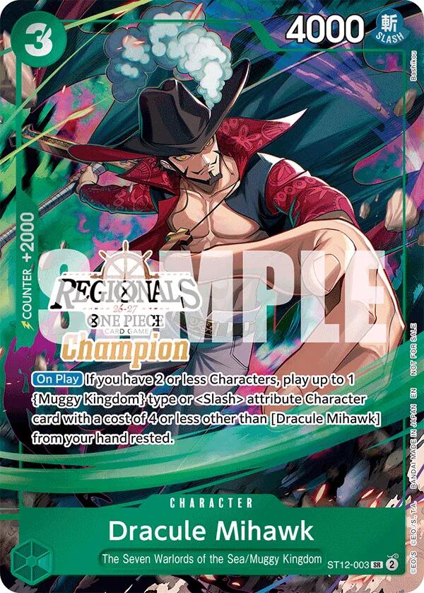 Dracule Mihawk (Regionals Champion Card Set 26-27) [One Piece Promotion Cards] | Total Play