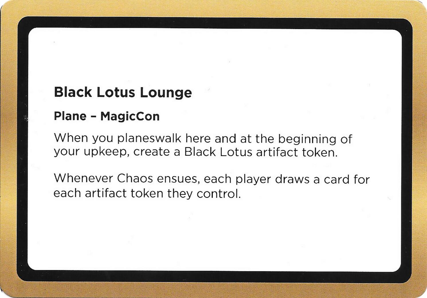 Black Lotus Lounge (Black Lotus Unknown Planechase) [Oversize Cards] | Total Play