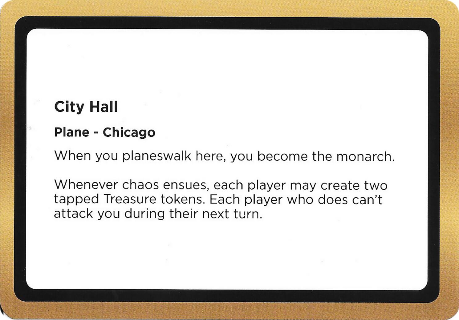 City Hall (Black Lotus Unknown Planechase) [Oversize Cards] | Total Play