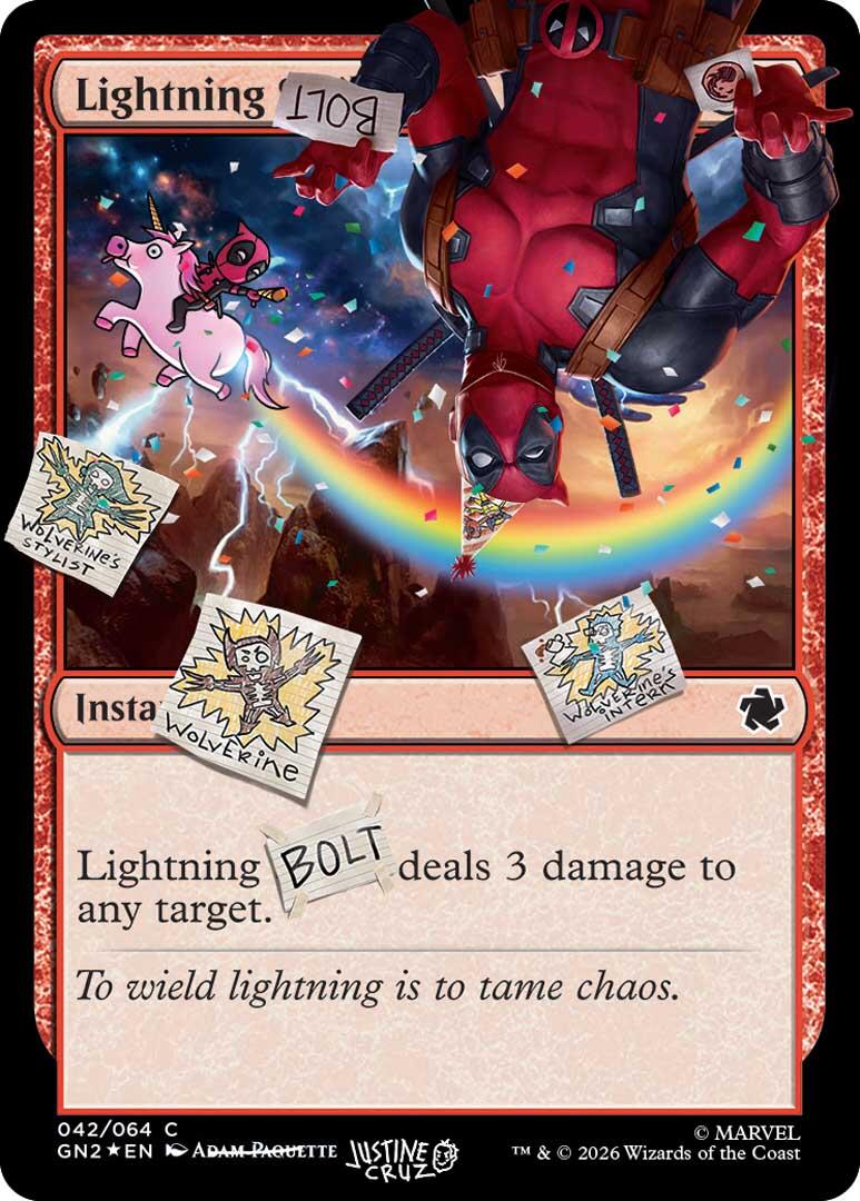 Lightning Bolt (042) (Pool Party Foil) [Secret Lair Drop Series] | Total Play