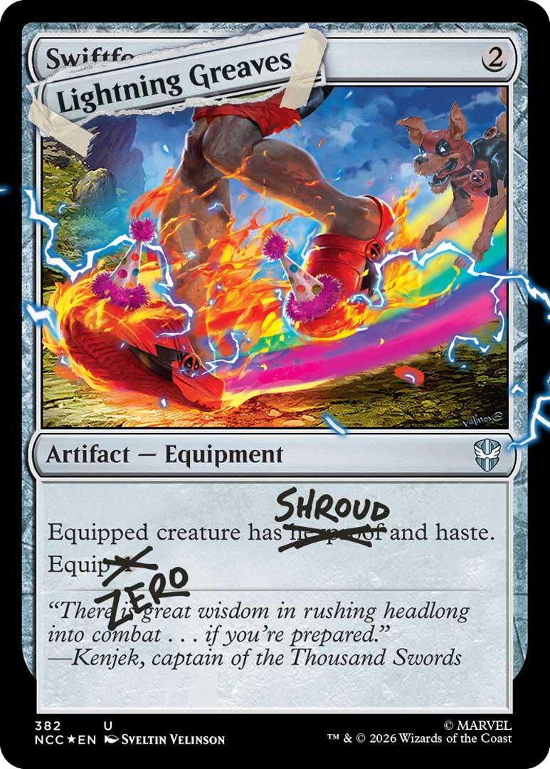 Lightning Greaves (382) (Pool Party Foil) [Secret Lair Drop Series] | Total Play