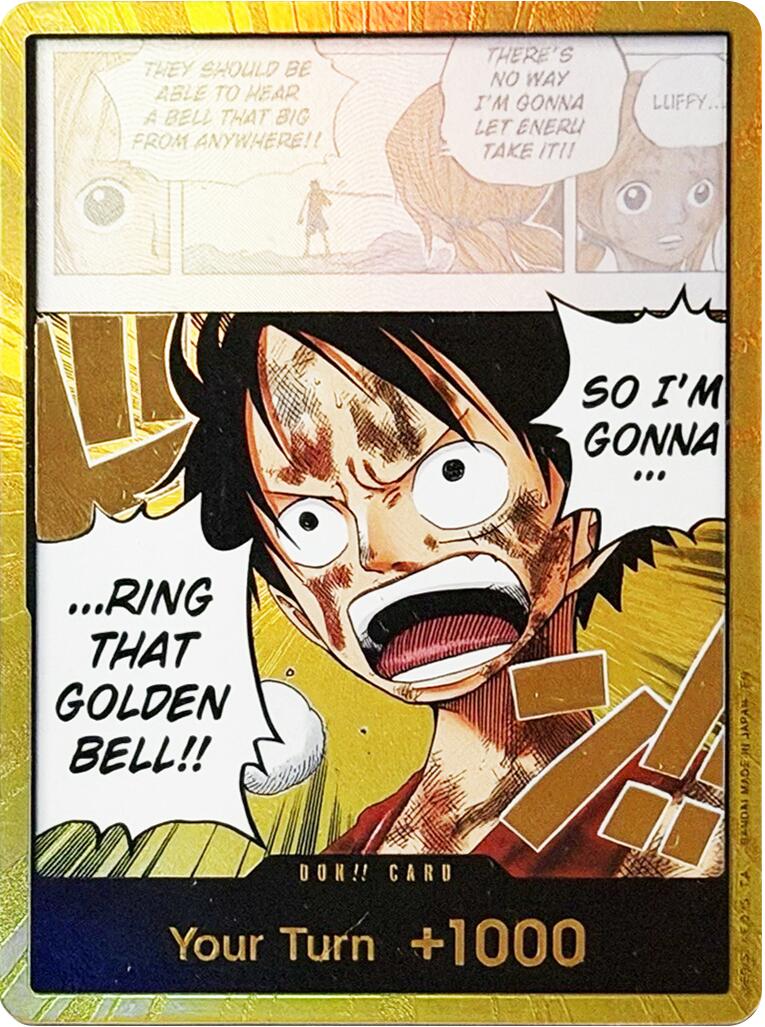DON!! Card (Luffy) (Gold) [Adventure on Kami's Island] | Total Play