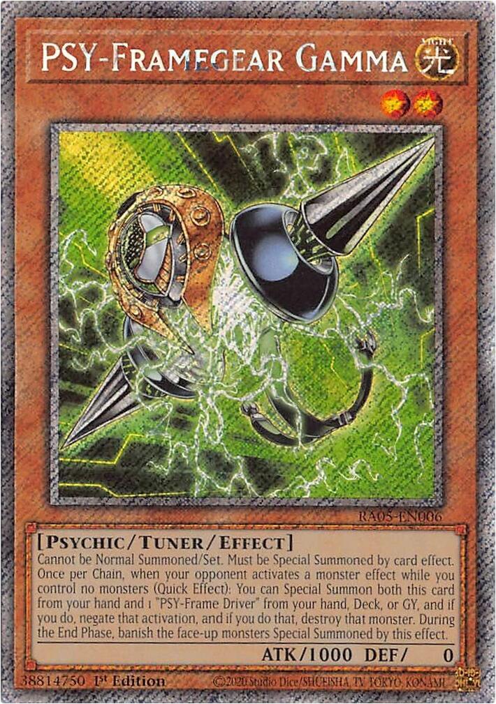 PSY-Framegear Gamma (Platinum Secret Rare) [RA05-EN006] Platinum Secret Rare | Total Play