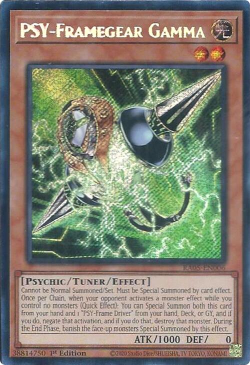 PSY-Framegear Gamma (Secret Rare) [RA05-EN006] Secret Rare | Total Play