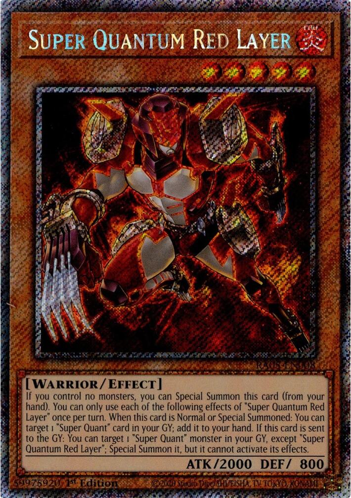 Super Quantum Red Layer (Platinum Secret Rare) [RA05-EN008] Platinum Secret Rare | Total Play
