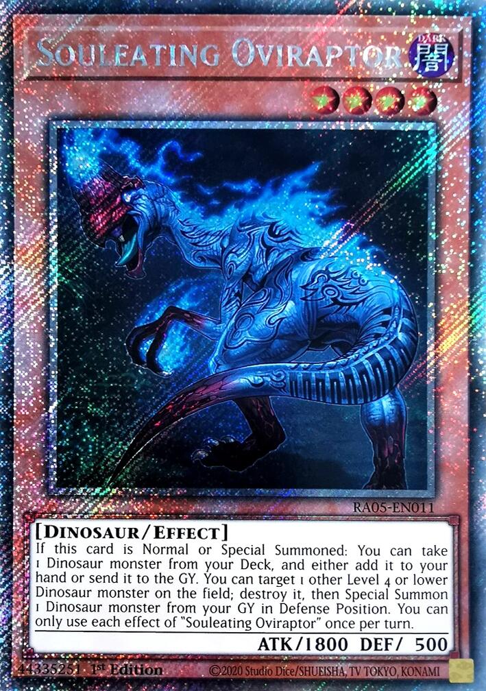 Souleating Oviraptor (Platinum Secret Rare) [RA05-EN011] Platinum Secret Rare | Total Play