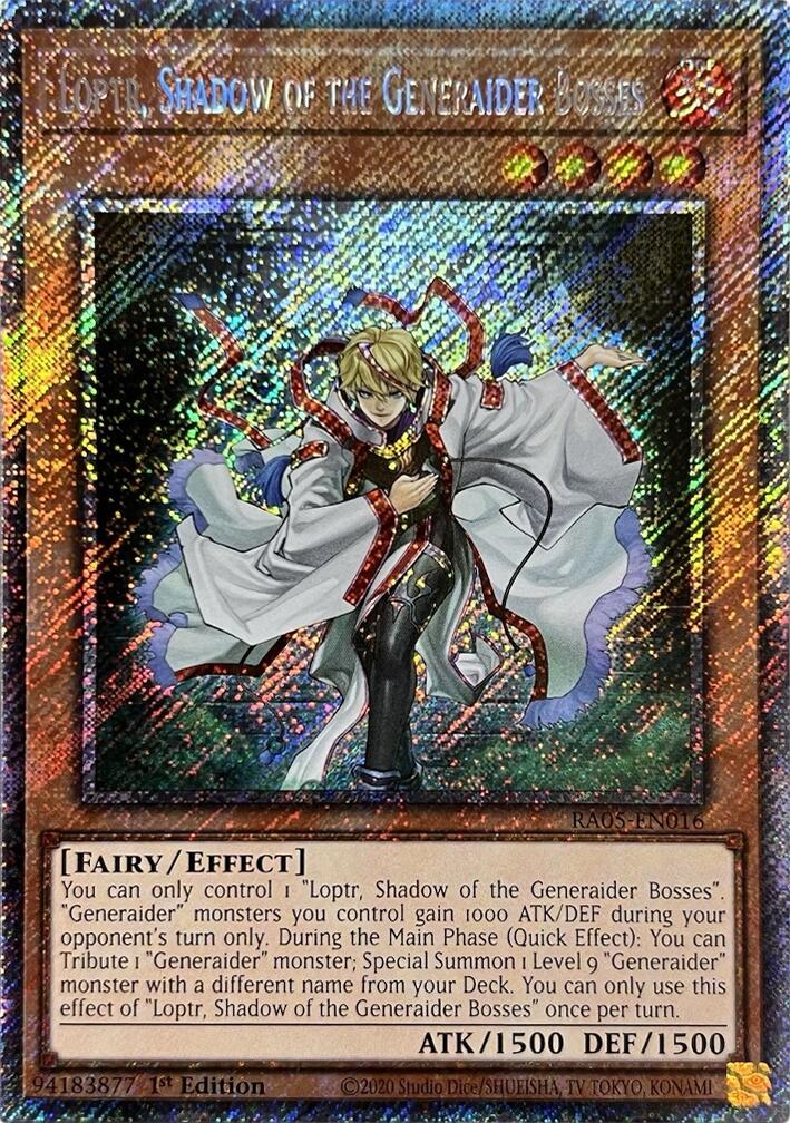 Loptr, Shadow of the Generaider Bosses (Platinum Secret Rare) [RA05-EN016] Platinum Secret Rare | Total Play