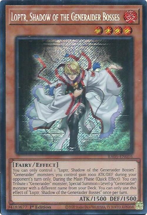 Loptr, Shadow of the Generaider Bosses (Secret Rare) [RA05-EN016] Secret Rare | Total Play