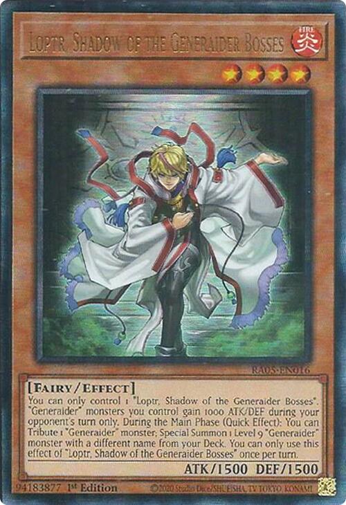 Loptr, Shadow of the Generaider Bosses (Ultimate Rare) [RA05-EN016] Ultimate Rare | Total Play