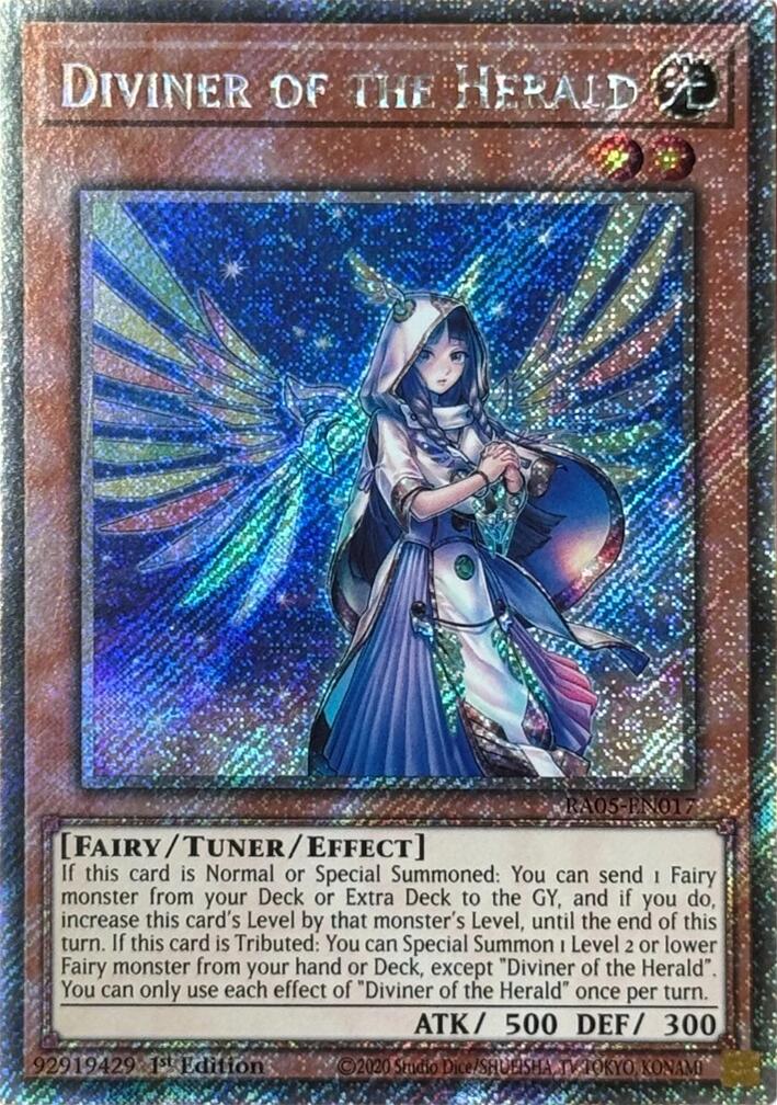 Diviner of the Herald (Platinum Secret Rare) [RA05-EN017] Platinum Secret Rare | Total Play