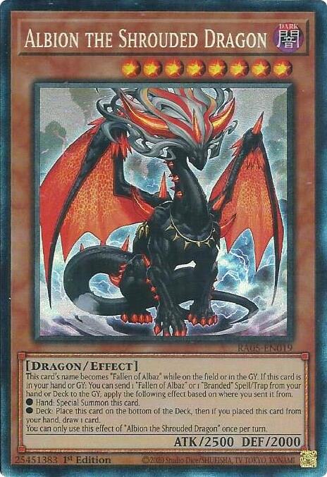 Albion the Shrouded Dragon (Collector's Rare) [RA05-EN019] Collector's Rare | Total Play