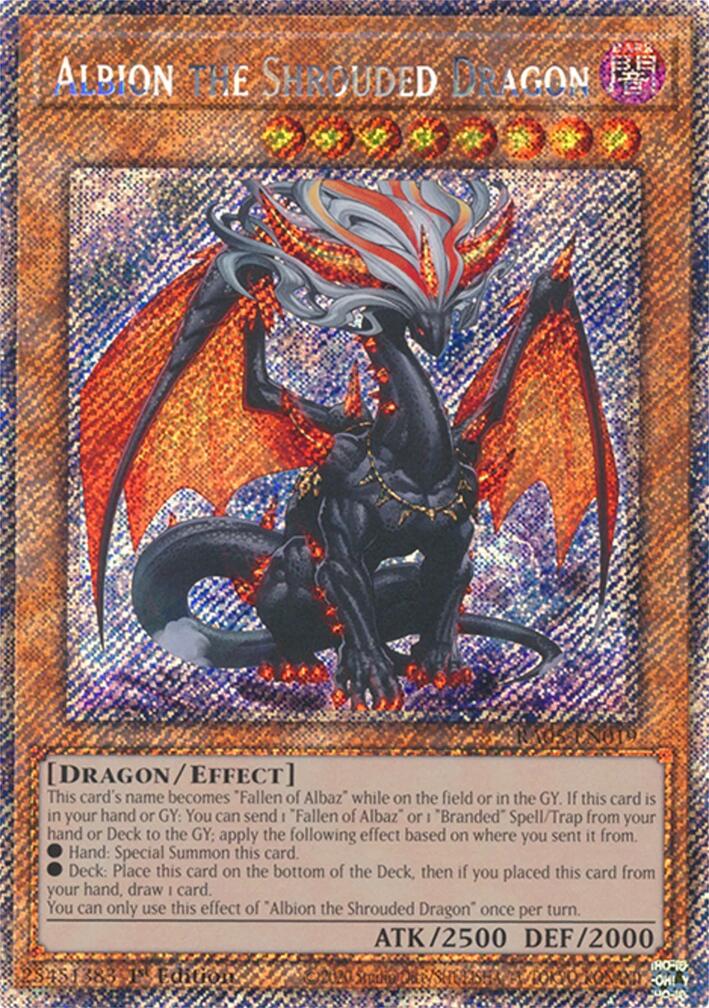 Albion the Shrouded Dragon (Platinum Secret Rare) [RA05-EN019] Platinum Secret Rare | Total Play