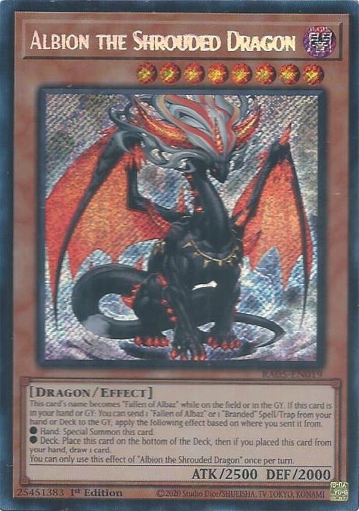 Albion the Shrouded Dragon (Secret Rare) [RA05-EN019] Secret Rare | Total Play