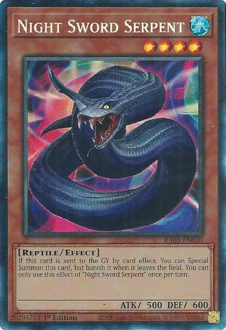 Night Sword Serpent (Collector's Rare) [RA05-EN020] Collector's Rare | Total Play