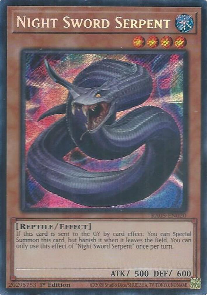 Night Sword Serpent (Secret Rare) [RA05-EN020] Secret Rare | Total Play