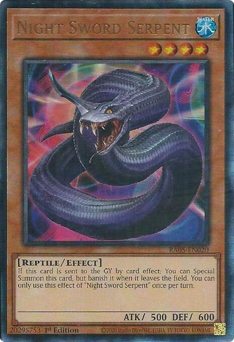 Night Sword Serpent (Ultimate Rare) [RA05-EN020] Ultimate Rare | Total Play