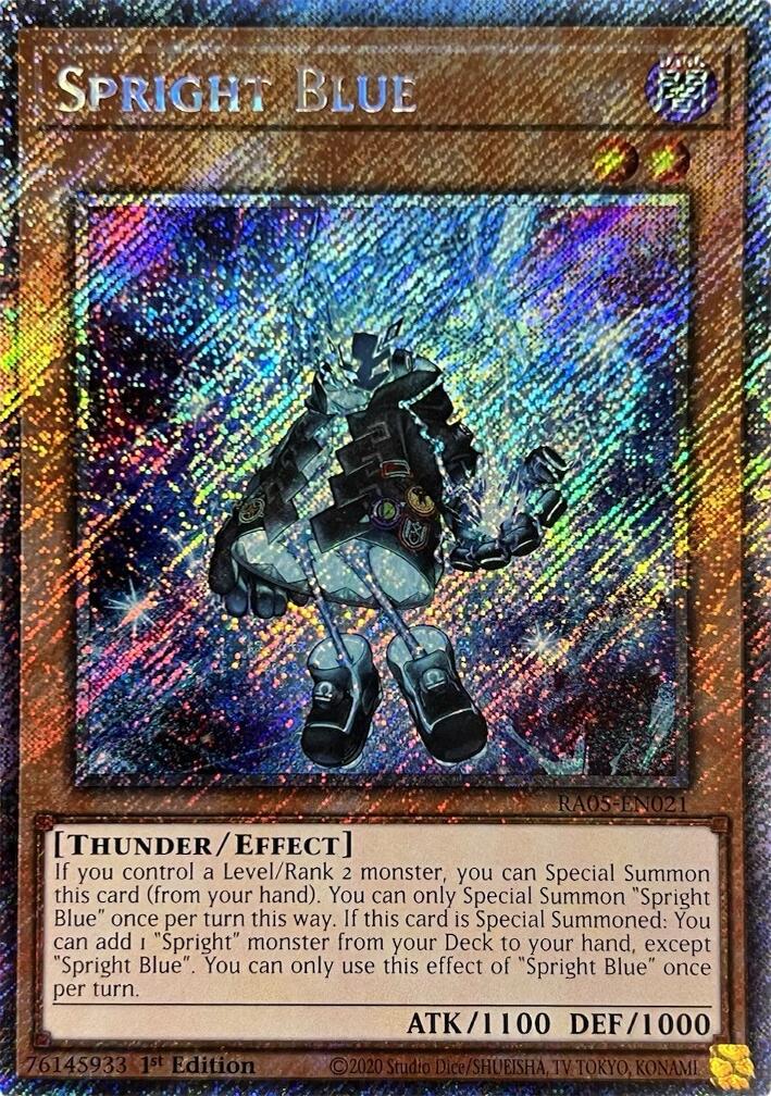 Spright Blue (Platinum Secret Rare) [RA05-EN021] Platinum Secret Rare | Total Play