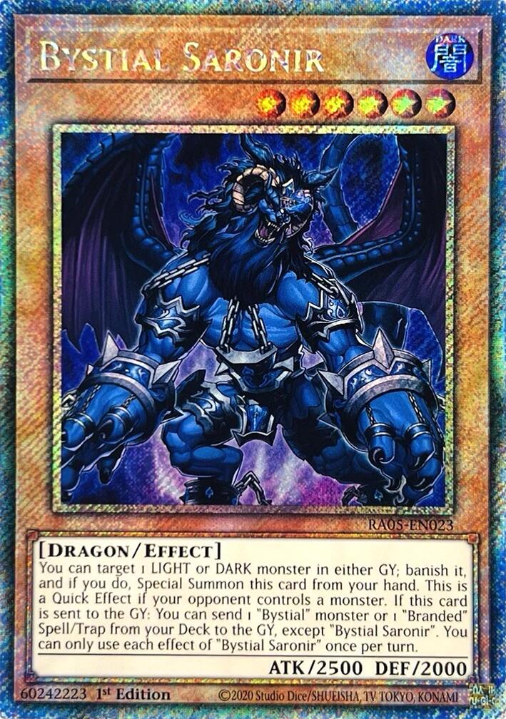 Bystial Saronir (Platinum Secret Rare) [RA05-EN023] Platinum Secret Rare | Total Play